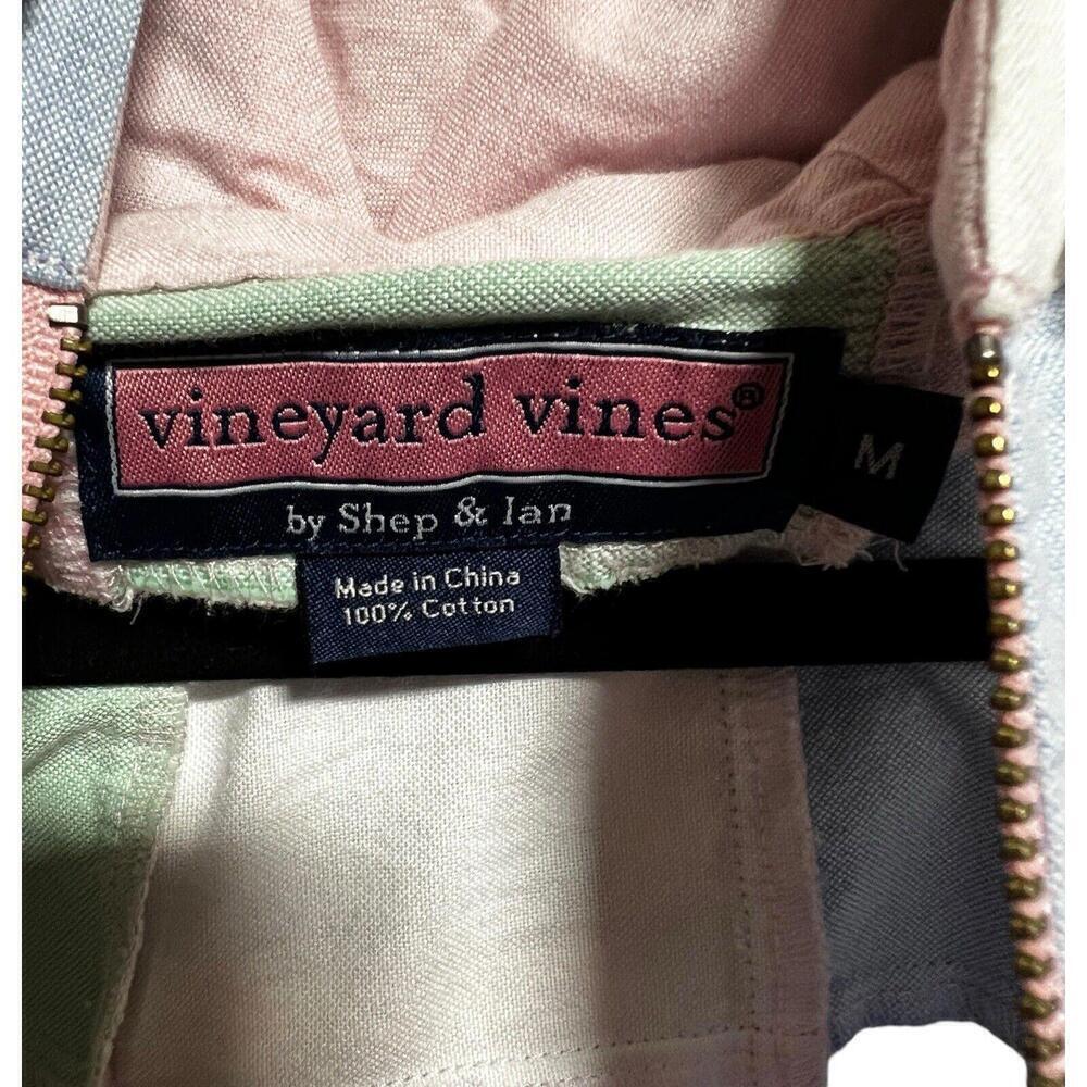 Vineyard Vines Pastel Patchwork Pullover Hoodie - Pink, Green, Blue, White - Picture 6 of 8